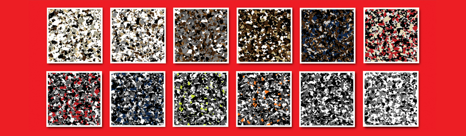 Polyaspartic Coatings Colour Chip Combinations